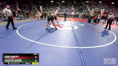 4A-285 lbs Semifinal - Josef Sanchez, Natrona County vs Kingston Hanson, Thunder Basin High School