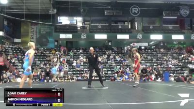 125 lbs Semifinal - Adam Carey, IA vs Jaimon Mogard, IA