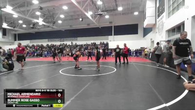 105 lbs Round 2 - Summer Rose Gasso, Legacy WC vs Michael Armendariz, Reverence Grappling