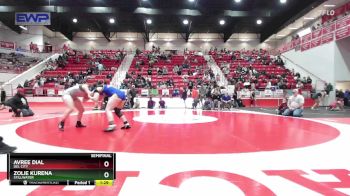 145 lbs Semifinal - Avree Dial, DEL CITY vs Zolie Kurena, STILLWATER