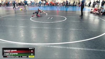 88 lbs Semis (4 Team) - August Grams, Centennial vs Tysen Schaefer, Paynesville