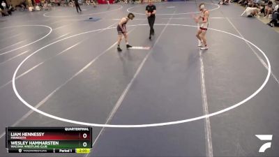 132 lbs Quarterfinal - Liam Hennessy, Minnesota vs Wesley Hammarsten, Waconia Wrestling Club