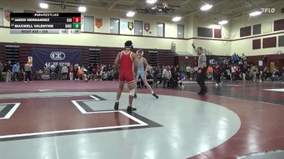 126 lbs Cons. Round 1 - Maxwell Valentine, Dubuque Senior vs Jared Hernandez, Clarion-Goldfield-Dows