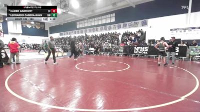 126 lbs Quarterfinal - Caden Garriott, South Torrance vs Leonardo Cabera-Nava, Murrieta Mesa