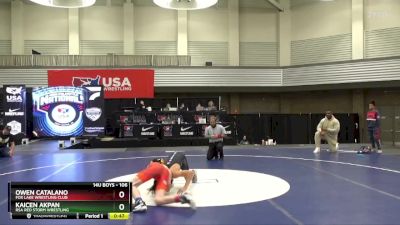 106 lbs Cons. Round 2 - Owen Catalano, Fox Lake Wrestling Club vs Kaicen Akpan, RSA Red Storm Wrestling