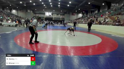 70 lbs Final - William Bailey, PTC Wrestling vs Grady Wisner, Oconee Youth Wrestling