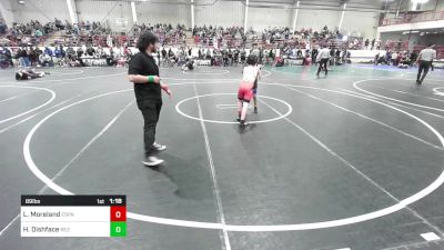 89 lbs Quarterfinal - Leandra Moreland, Espanola Wrestling vs Heidi Dishface, Rez WC