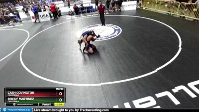 125 lbs Cons. Round 2 - Rocky Martinez, California vs Cash Covington, California