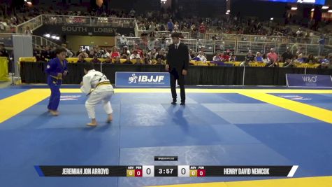 Henry David Nemcok vs Jeremiah Jon Arroyo 2025 Pan Kids Jiu-Jitsu IBJJF Championship
