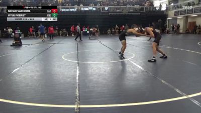 149 lbs Cons. Round 2 - Kyle Foerst, Cuesta College vs Micah Van Grol, Santa Ana College