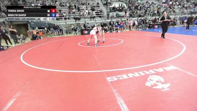 U20 Women - 68 lbs Champ. Round 2 - Terra Booe, MI vs Berlyn Davis, CA