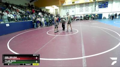 157 lbs Round 4 - Tyler Roth, Camp Verde vs Joel DeLuna, Northwest Christian HS