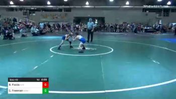 67 lbs Quarterfinal - Beckhem Fields, Chickasha Wrestling vs Case Freeman, Sebolt