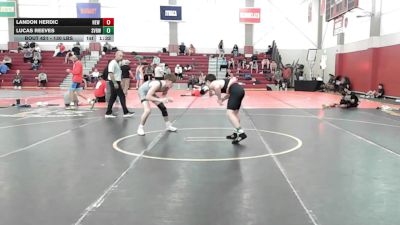 130 lbs Quarterfinal - Landon Herdic, New York Military Academy vs Lucas Reeves, Svrwc