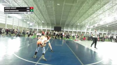 100 lbs Cons. Round 2 - Aiden Kingsford, Westlake Wrestling Club vs Adrien Benoit, Carbon Wrestling Club