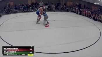 123 lbs Round 1 (8 Team) - Tyler Woodring, South Dakota Lightning vs Talon Belding, Nebraska Blue