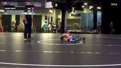 53 lbs 5th Place Match - Kaden Smith, South Georgia Athletic Club vs Lightning Whiterabbit, Coon Rapids Mat Bandits Wrestling Club