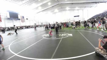 43 lbs Quarterfinal - Aria Modlin, Riverside Rascals vs Emilio Perez, Rising Sun WC