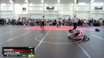 130 lbs Round 2 (10 Team) - Jacob De La Torre, Carolina Hammer Squad vs Liam Smith, Ohio Gold 10K