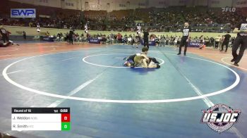 60 lbs Round Of 16 - Jaxson Weldon, Noble Takedown Club vs Riggs Smith, Hinton Takedown Club