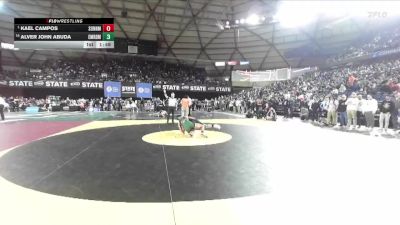 Boys 4A 165 lbs Champ. Round 2 - Kael Campos, Sunnyside vs Alver John Abuda, Emerald Ridge