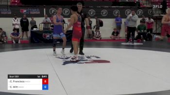 55 kg Semis - Elyle Francisco, Anchorage Youth Wrestling Academy vs Ezekiel Witt, Manhattan Wrestling