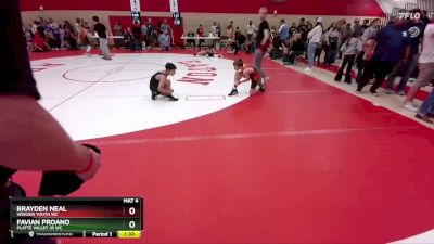 71-77 lbs Round 2 - Favian Proano, Platte Valley Jr WC vs Brayden Neal, Wiggins Youth WC