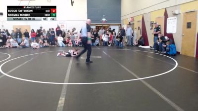 49 lbs Champ. Rd Of 32 - Bogue Patterson, Declo Stingers vs Norman Morris, St. Maries Wrestling Club