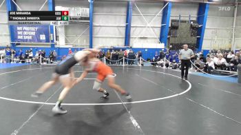 157 lbs Quarterfinal - Joe Miranda, Coast Guard vs Thomas DiResta, Johnson & Wales (ri)