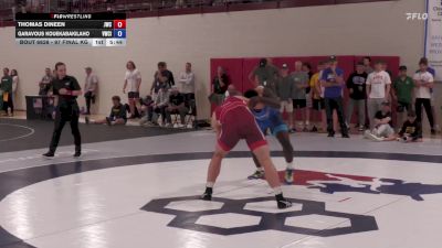 97 Final kg Champ. Round 2 - Thomas Dineen, Jackrabbit Wrestling Club vs Garavous Kouekabakilaho, Viking Wrestling Club (IA)