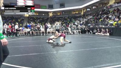 144 lbs Consolation Wb - Jase Jaspers, Mount Vernon vs Kameron Kremer, Independence