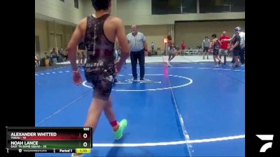 100 lbs Round 2 (6 Team) - Alexander Whitted, TNAAU vs Noah Lance, East TN Bomb Squad