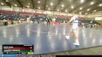 145 lbs Quarterfinals (8 Team) - Kayd Craig, IDAHO1 vs Maverick Heimbuck, Oregon2