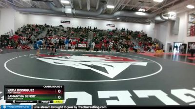 100 lbs Quarterfinal - Yaida Rodriguez, Fort Lupton vs Samantha Benoit, Mountain Vista