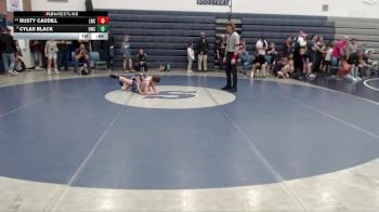 90 lbs Champ. Round 2 - Cylas Black, Homedale Wrestling Club vs Rusty Caudill, Lakeland Wrestling Club