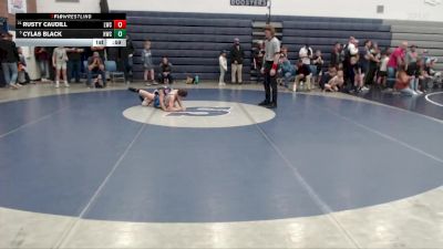 90 lbs Champ. Round 2 - Cylas Black, Homedale Wrestling Club vs Rusty Caudill, Lakeland Wrestling Club