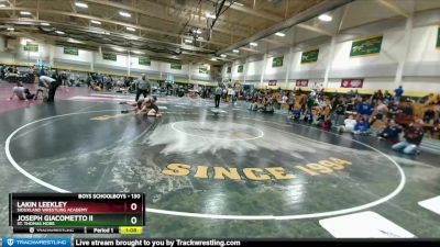 130 lbs 5th Place Match - Lakin Leekley, Siouxland Wrestling Academy vs Joseph Giacometto Ii, St. Thomas More