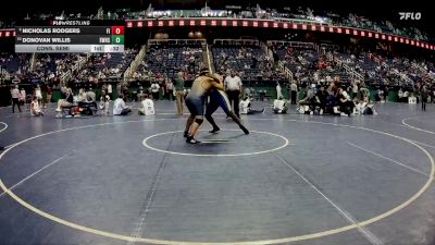 3A 285 lbs Cons. Semi - Donovan Willis, East Wake High School vs Nicholas Rodgers, Fike High School