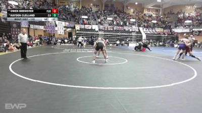 175 lbs Cons. Semi - Owen Brewster, Plainville HS vs Kayden Clelland, Silver Lake HS