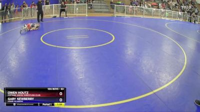 63 lbs Round 3 - Owen Houtz, Cottage Grove Wrestling Club vs Gary Newberry, Lewis Academy