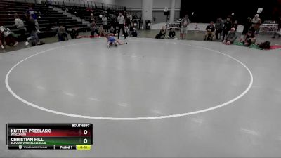 92 lbs Cons. Round 4 - Kutter Preslaski, Wisconsin vs Christian Hill, Elevate Wrestling Club