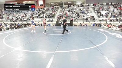 14U Girls - 105 lbs 1st Place Match - Payten Van Pelt, MT vs Presley Beard, KS