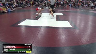 J-13 lbs Quarterfinal - Levi Connolly, East Buchanan Mat Club vs Chase Paulsen, DC ELITE