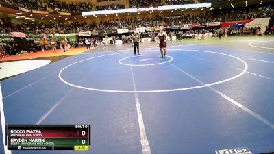 215 lbs Champ. Round 1 - Hayden Martin, South Anchorage High School vs Rocco Piazza, Ketchikan High School