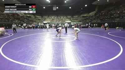 134 lbs Consi Of 16 #1 - Adam Farley, Independence vs Cody Naylor, Righetti