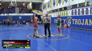 120 lbs Champ. Round 1 - Willow Hardy, Jay County vs Lacie Knick, NORTHMONT