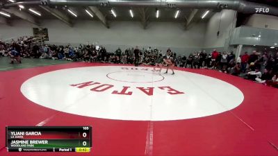 105 lbs Cons. Round 6 - Yliani Garcia, La Junta vs Jasmine Brewer, Woodland Park