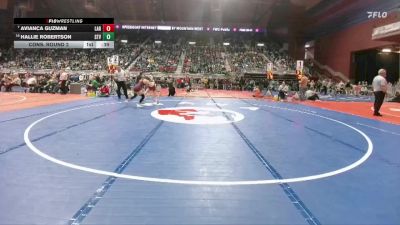 110 lbs Cons. Round 2 - Avianca Guzman, Laramie vs Hallie Robertson, Star Valley