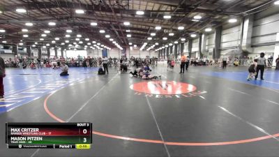 96 lbs Rd# 4- 2:00pm Friday Final Pool - Mason Pitzen, Team Ohio vs Max Critzer, Ranger Wrestling Club