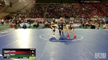 2A 126 lbs Champ. Round 1 - Travis Lloyd, Challis vs Blake Tracy, Raft River